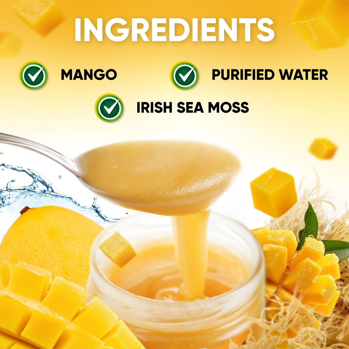 Joy Sea Moss Wildcrafted Irish Sea Moss Gel 16 oz | Made in USA | Gold Seamoss Superfood | Rich in Vitamins & Minerals | Real Fruit | Nutritional Supplement | Mango Joy Sea MossBuy Supplements Australia