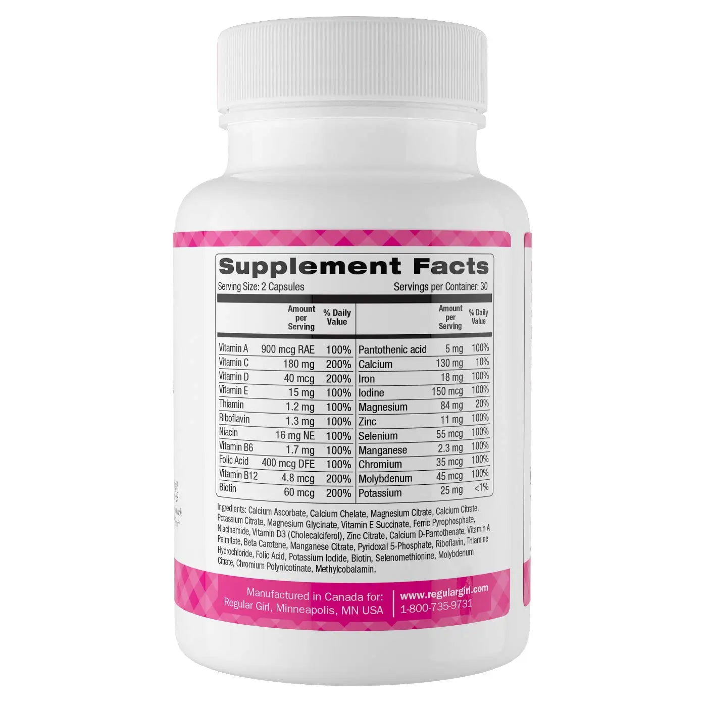 Regular Girl, Women's Multivitamin, 60 Capsules Regular GirlBuy Supplements Australia