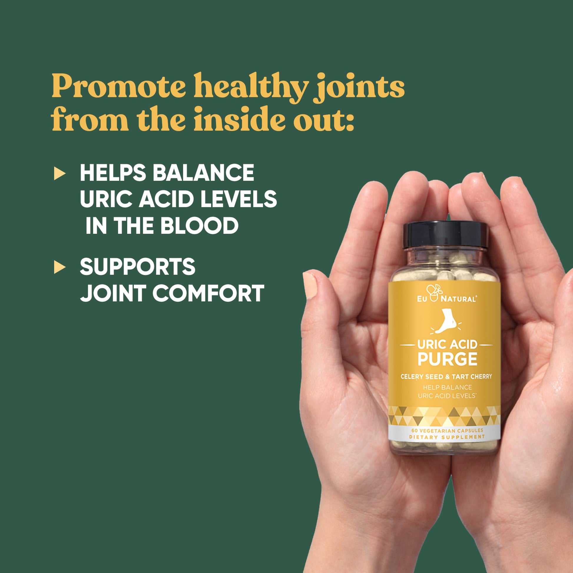 Purge! Uric Acid Flush – Eat & Drink What You Want – Detox and Cleanse with Celery Seed Extract Eu NaturalBuy Supplements Australia