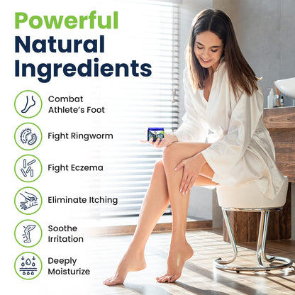 Tea Tree Oil Foot Balm/ Moisturizer For Dry Cracked Feet - Instantly Hydrates & Soothes FOOT CUREBuy Supplements Australia