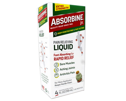Absorbine Plus Pain Relieving Liquid - 4 oz, Pack of 6. ABSORBINE JR.Buy Supplements Australia