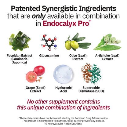 MYBODYRX Endocalyx Pro Supplement – Endothelial Glycocalyx Support 120 Capsules - Vascular & Microcirculation Health – Clinically-Studied – Patented – Supports Nitric Oxide Functions MYBODYRXBuy Supplements Australia