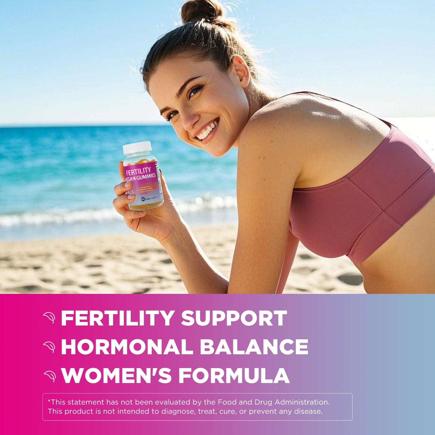 Fertility Gummies for Women to Get Pregnant Fast, Folic Acid Conception Gummies to Boost Fertility for Her, 60 Count Fertility Vitamin Gummy Support Hormone Balance, Ovulation & Period Cycle AromlifeBuy Supplements Australia