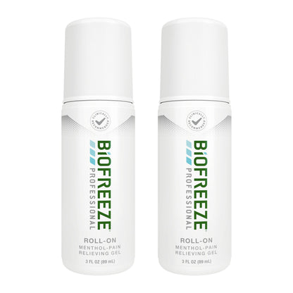 Biofreeze Professional Pain Relief Roll On, Knee & Lower Back Pain Relief, Arthritis Pain Reliever, Neck Pain Relief, Cooling Joint Pain Relief, Roll-On Menthol Gel 3 Fl Oz (Pack of 2) BiofreezeBuy Supplements Australia