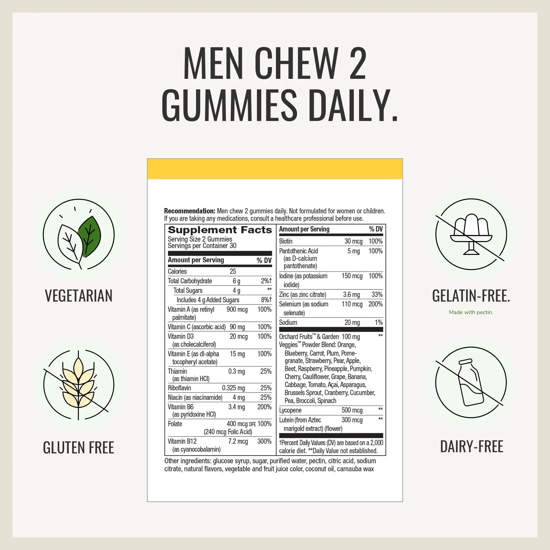 Nature's Way Alive! Women’s and Men’s 50+ Gummy Multivitamins, B-Vitamins, Delicious Flavors Nature's Way