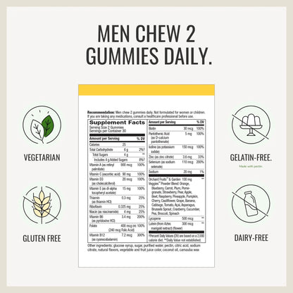 Nature's Way Alive! Women’s and Men’s 50+ Gummy Multivitamins, B-Vitamins, Delicious Flavors Nature's Way