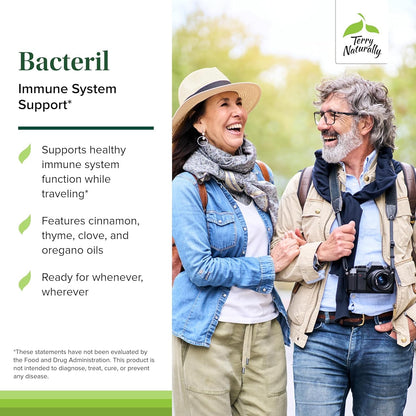 Terry Naturally Bacteril - Intestinal Support Supplement with Clove, Cinnamon, Thyme & Oregano - Immune Support Supplement with Antioxidant Support - Intestinal Support - 30 Softgels Terry NaturallyBuy Supplements Australia