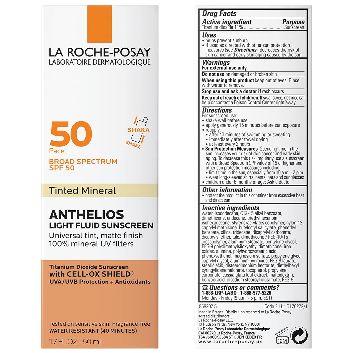 La Roche-Posay Anthelios Tinted SPF 50 Sunscreen & Toleriane Gentle La Roche-PosayBuy Supplements Australia