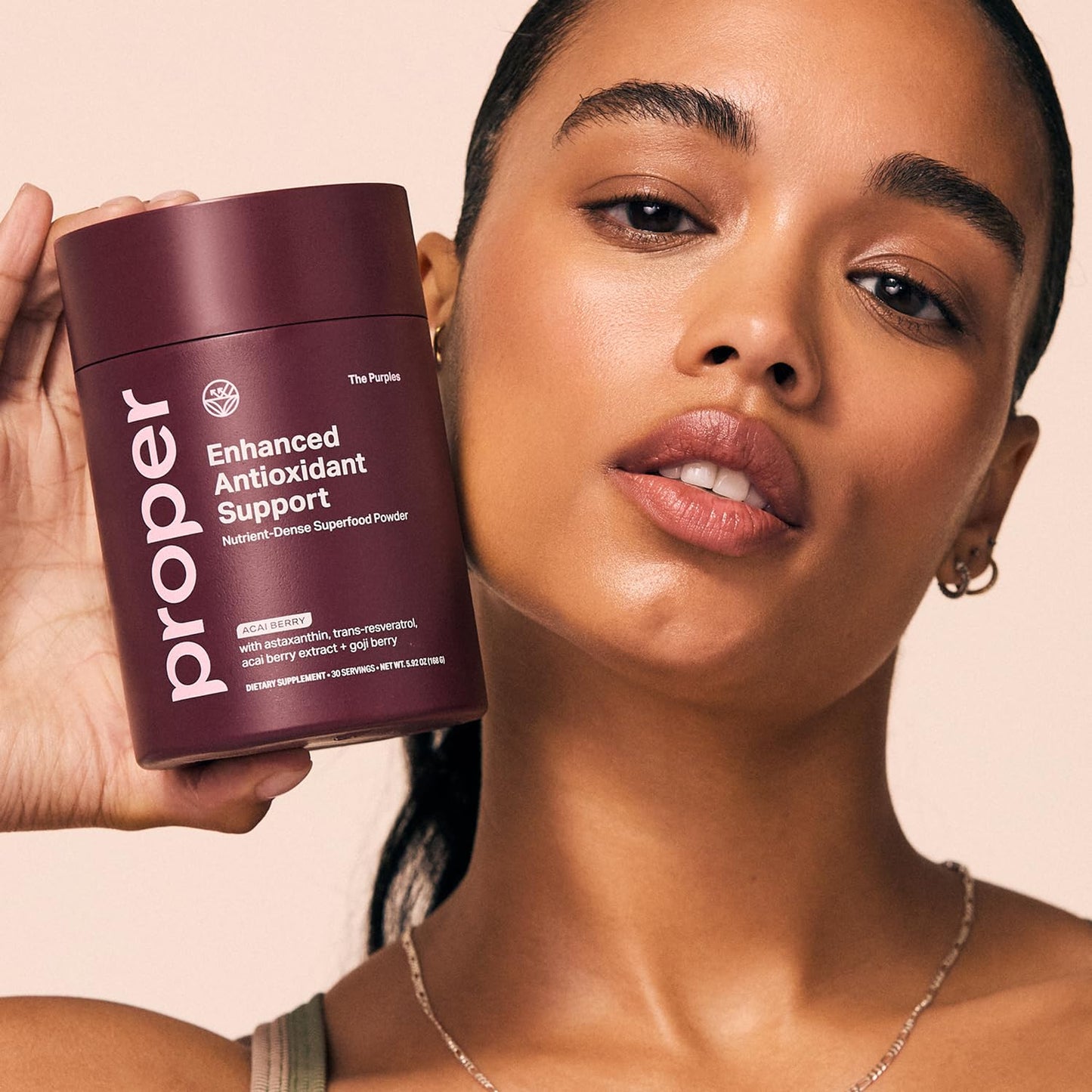 Proper, The Purples Nutrient-Dense Superfood Powder - Antioxidant Supplement and Cellular Support – Acai, Amla, Blueberry, Vitamin C, B Vitamins & More - Enhanced with Prebiotic Fiber & Probiotics ProperBuy Supplements Australia