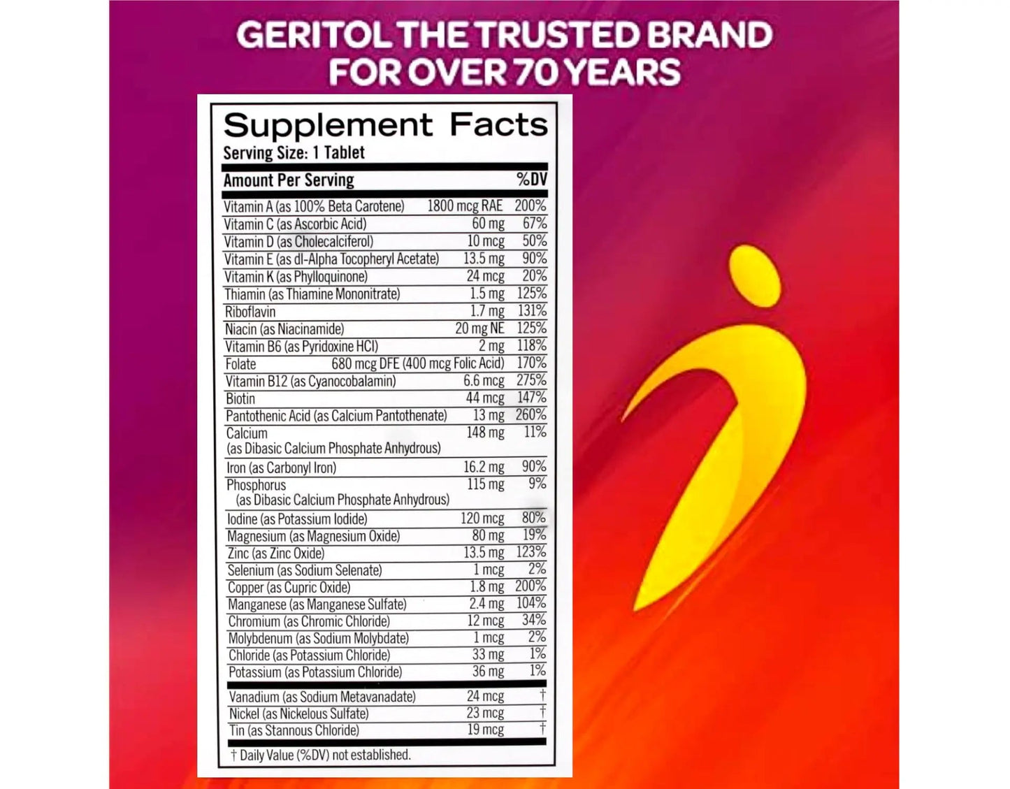 Geritol Complete Tablets 100 Tablets Geritol