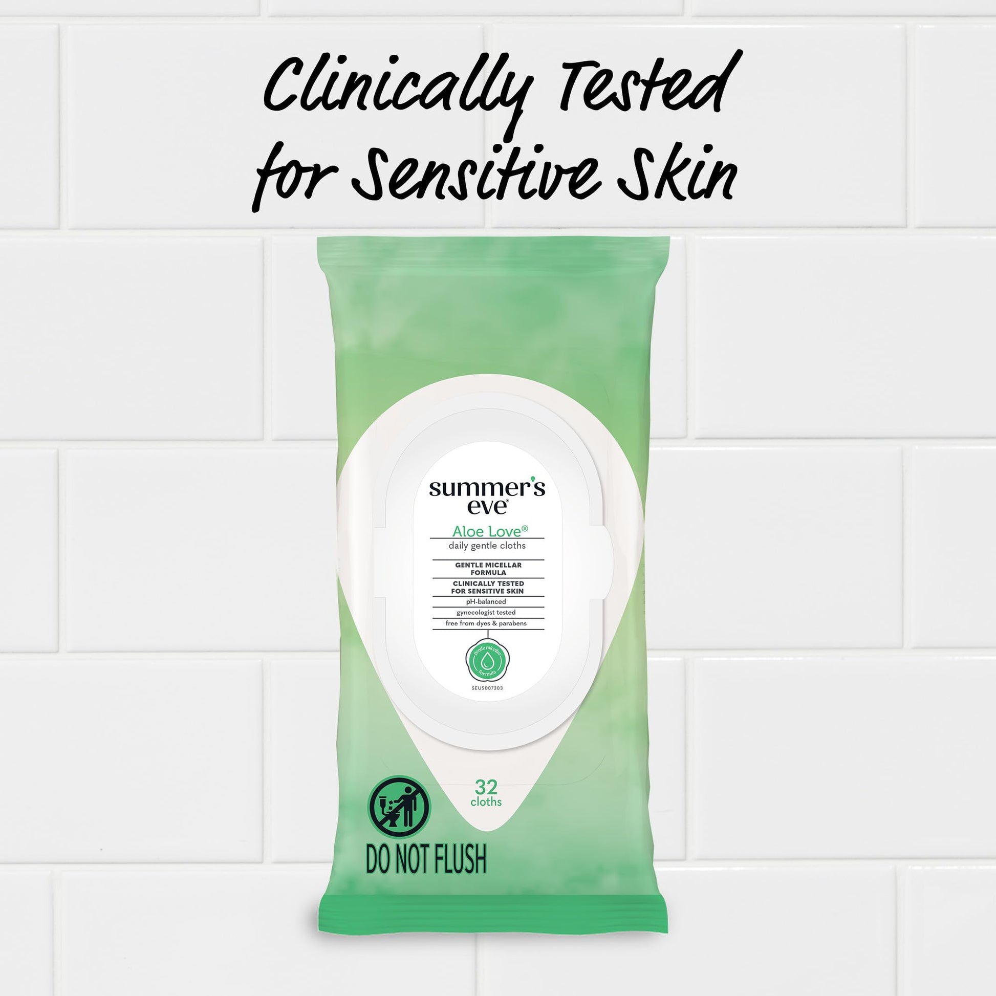 Summer's Eve Aloe Love Gentle Daily Feminine Wipes, Removes Odor, pH balanced, 32 Count, 12 Pack Summer's EveBuy Supplements Australia