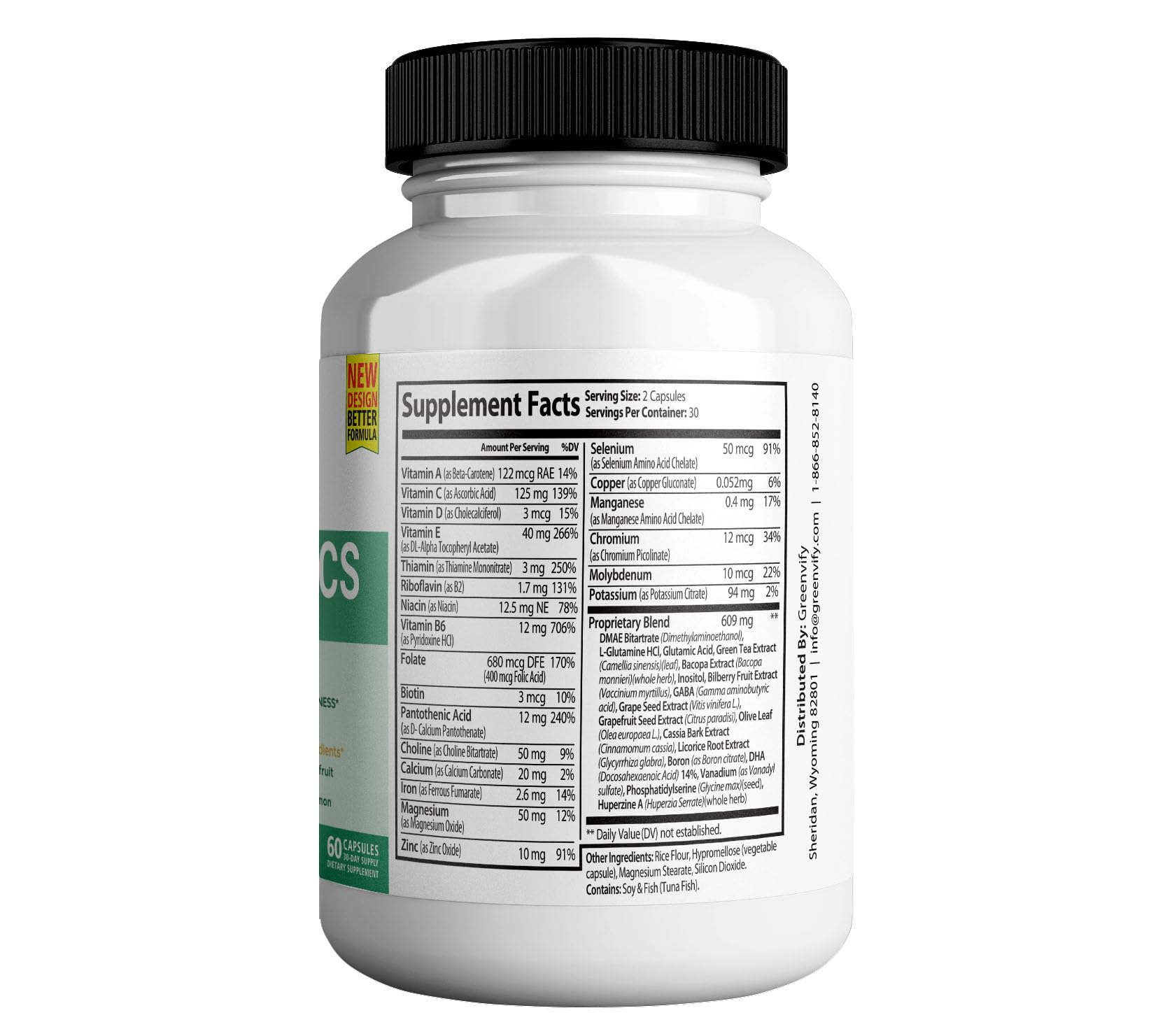 Vertigenics Max – Brain & Focus Support Supplement – Extra Strength Neuro Formula with Vitamins, Minerals & Herbal Blend – Supports Clarity, Alertness & Energy – 60 Capsules (1) VertigenicsBuy Supplements Australia