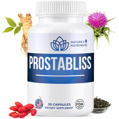 Prostabliss – 100% Natural Herbal Supplement with Zinc, Green Tea, Milk Thistle & Ginseng – Made in USA – 30 Capsules, 1 Month Supply Nature’s NutriWaveBuy Supplements Australia