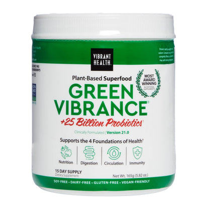 Vibrant Health, Green Vibrance, Vegan Superfood Powder, 15 Servings Vibrant HealthBuy Supplements Australia