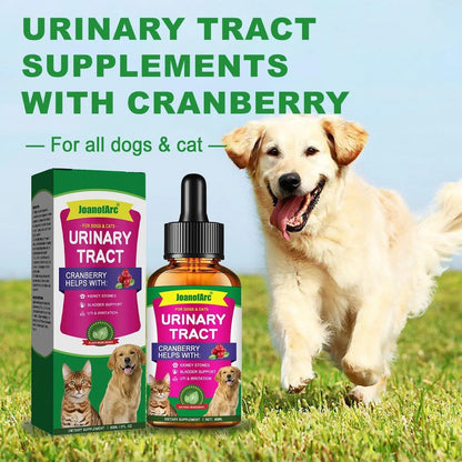 Urinary Tract for Cats, Cat & Dog Urinary Tract Drops Infection Remedy with Cranberry Dog Supplements, Cranberry Kidney Bladder Support Supplement - 60ml / 2 Fl.oz JoanofArcBuy Supplements Australia