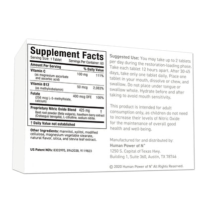 Neo40 Professional - Nitric Oxide Booster with Methylfolate - Natural Blood Pressure humanNBuy Supplements Australia
