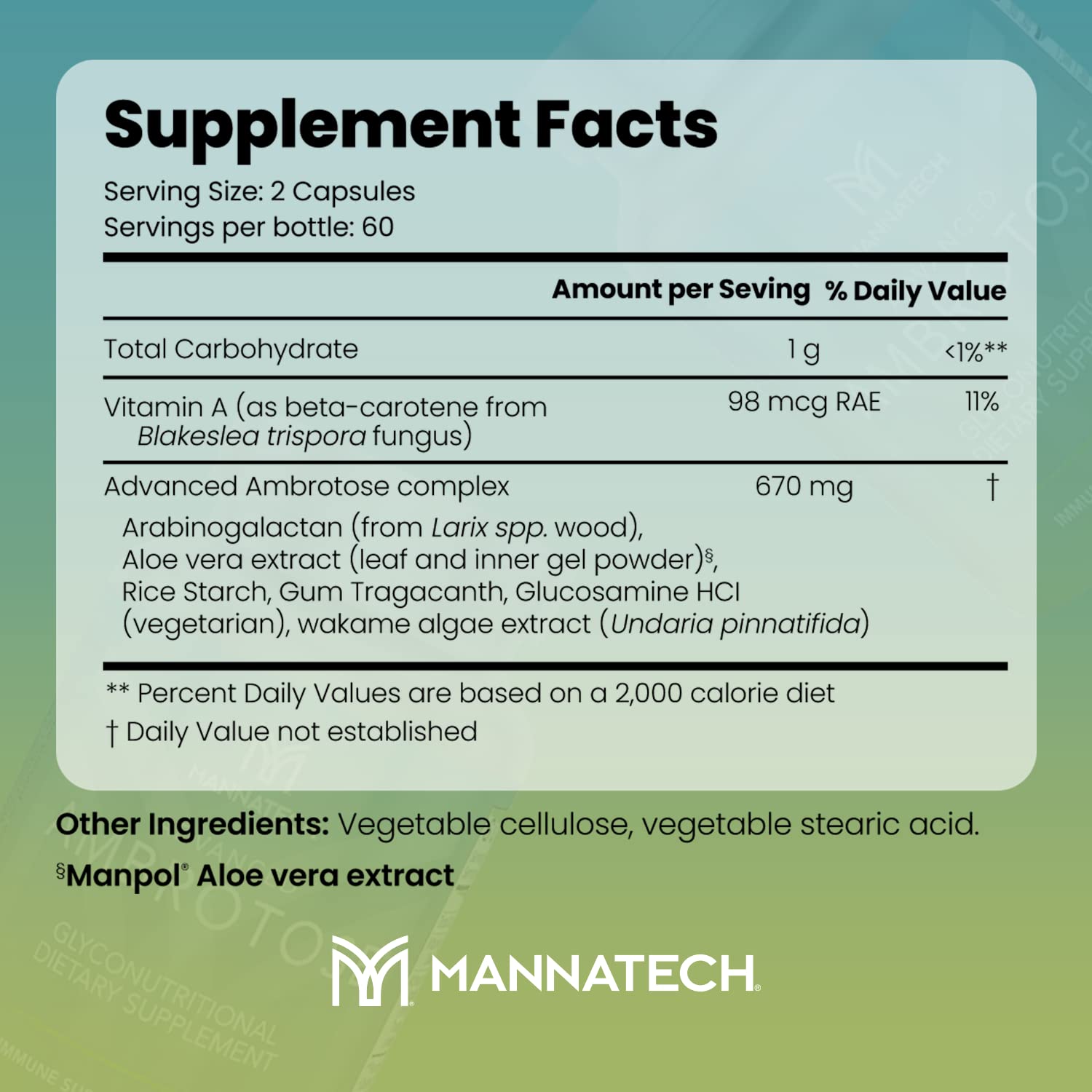 Mannatech Advanced Ambrotose 120 Capsules MannatechBuy Supplements Australia