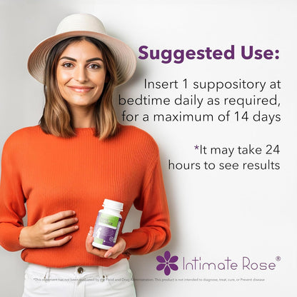 Intimate Rose Boric Acid Suppositories - Manages Odor - Promote pH Balance for Women Vaginal Intimate RoseBuy Supplements Australia