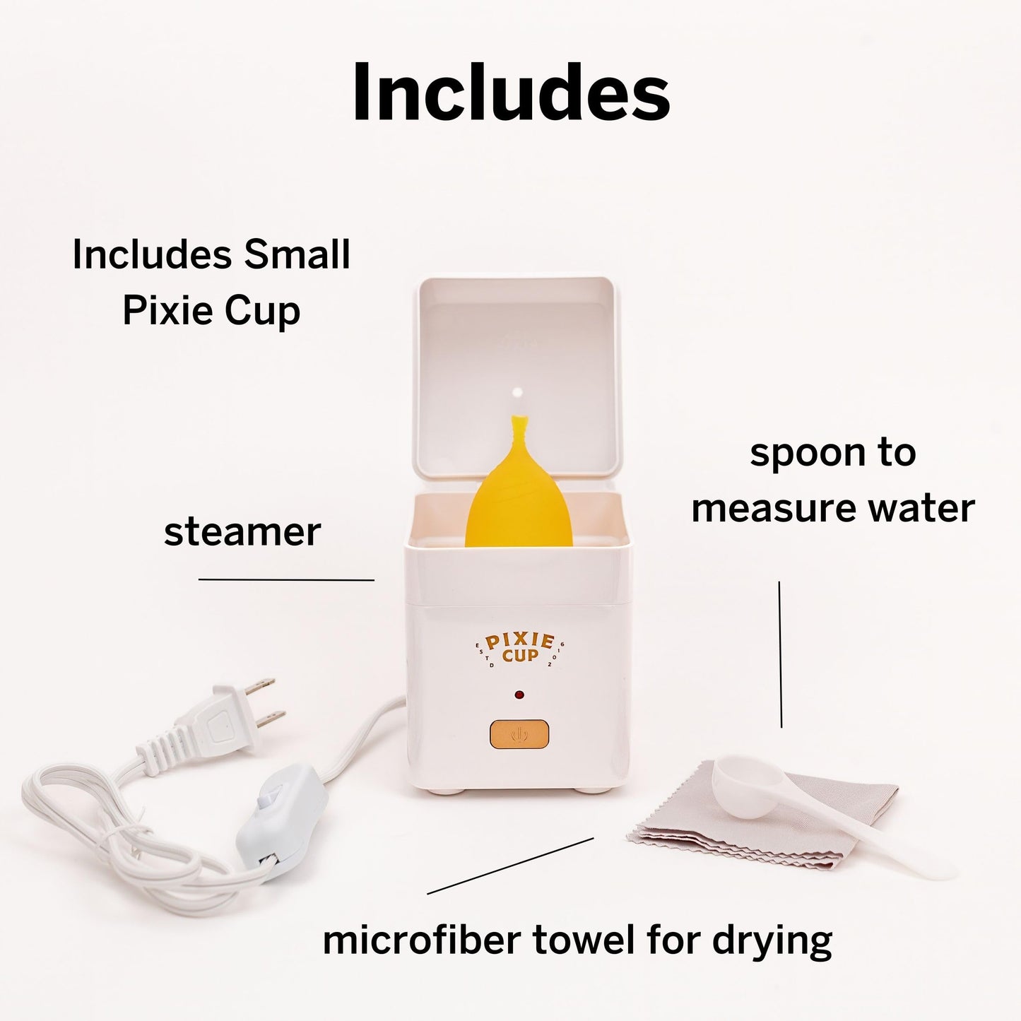 Pixie Menstrual Cup Steamer Sterilizer with A Small Period Cup - Ranked 1 for Most Comfortable Reusable Pixie CupBuy Supplements Australia