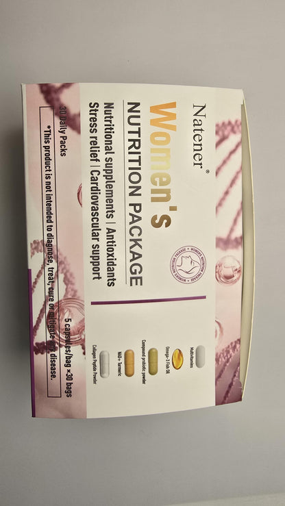 Natener 6 in 1 Women Vaginal Probiotics, 80B CFU Lactobacillus + 800mg Omega-3 + 250mg NAD+ + 179.5mg Vitamin C Promote Healthy Vaginal Odor & Vaginal Flora LLVYUOBuy Supplements Australia
