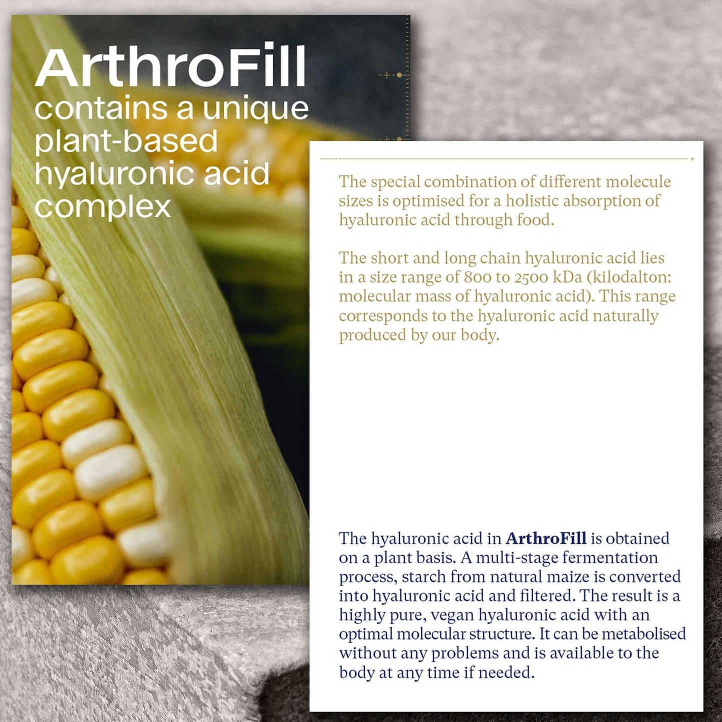 ArthroFill™ Tablets - Proven European Joint Relief - Vegan Hyaluronic Acid - Nutrient Complex - Support Active Movement Functions with 15 Vital Micronutrients - Made in Germany ArthroFillBuy Supplements Australia