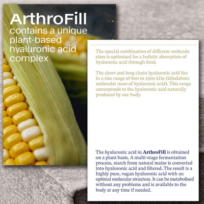 ArthroFill™ Tablets - Proven European Joint Relief - Vegan Hyaluronic Acid - Nutrient Complex - Support Active Movement Functions with 15 Vital Micronutrients - Made in Germany ArthroFillBuy Supplements Australia