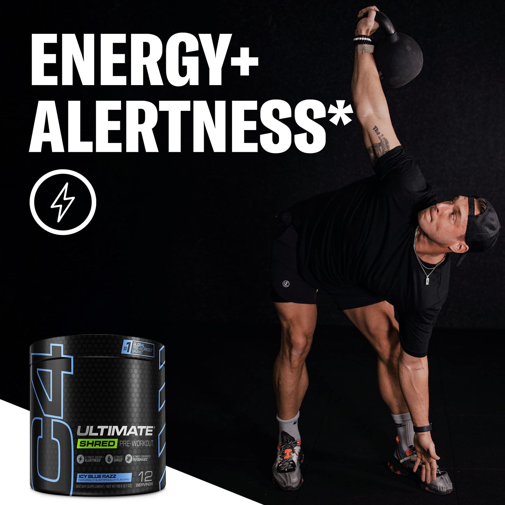 Cellucor C4 Ultimate Shred Pre Workout Powder, Fat Burner for Men & Women, Metabolism CellucorBuy Supplements Australia