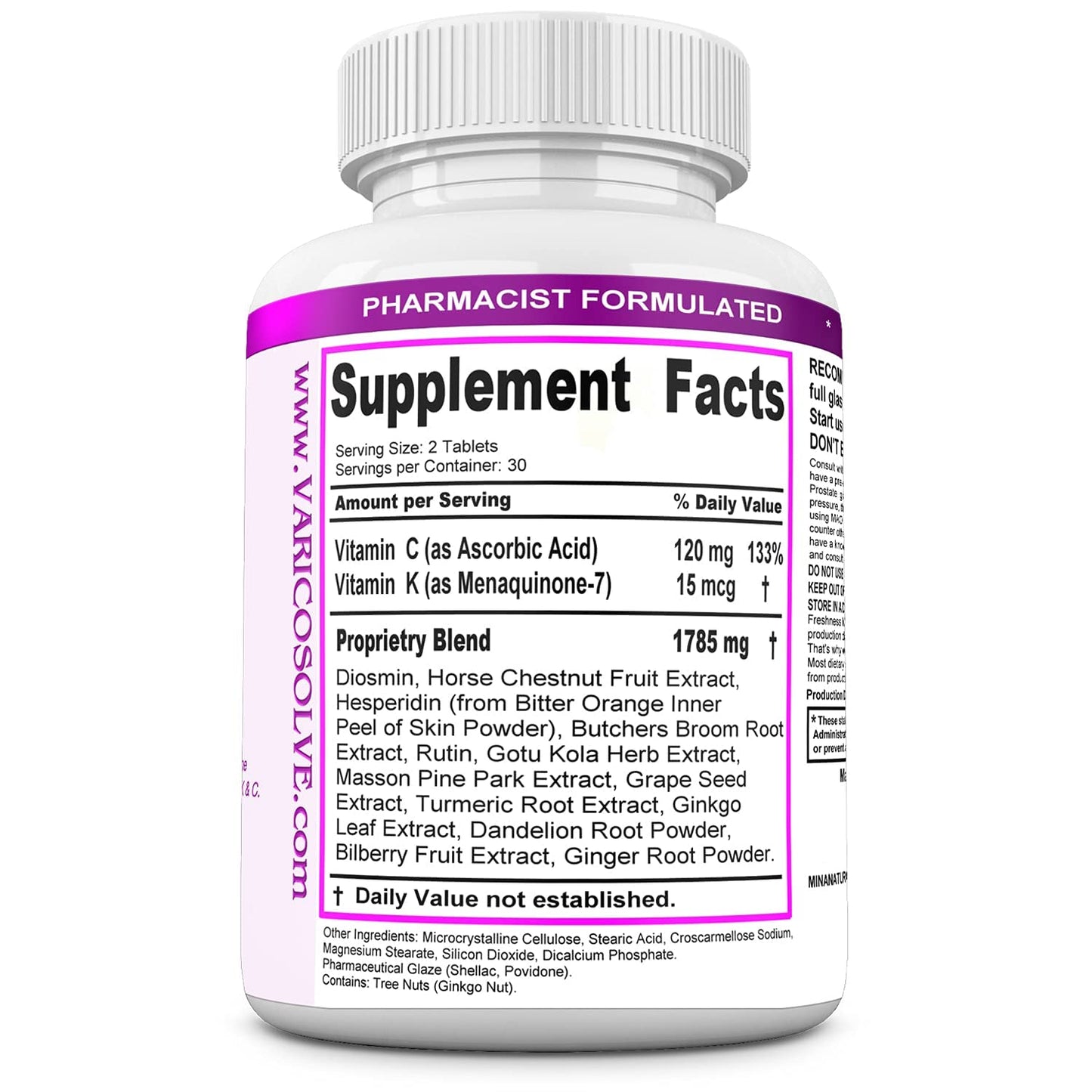 MINANATURALS VARICOSOLVE The Natural Supplement for Leg Veins. 60 Tablets MINANATURALSBuy Supplements Australia