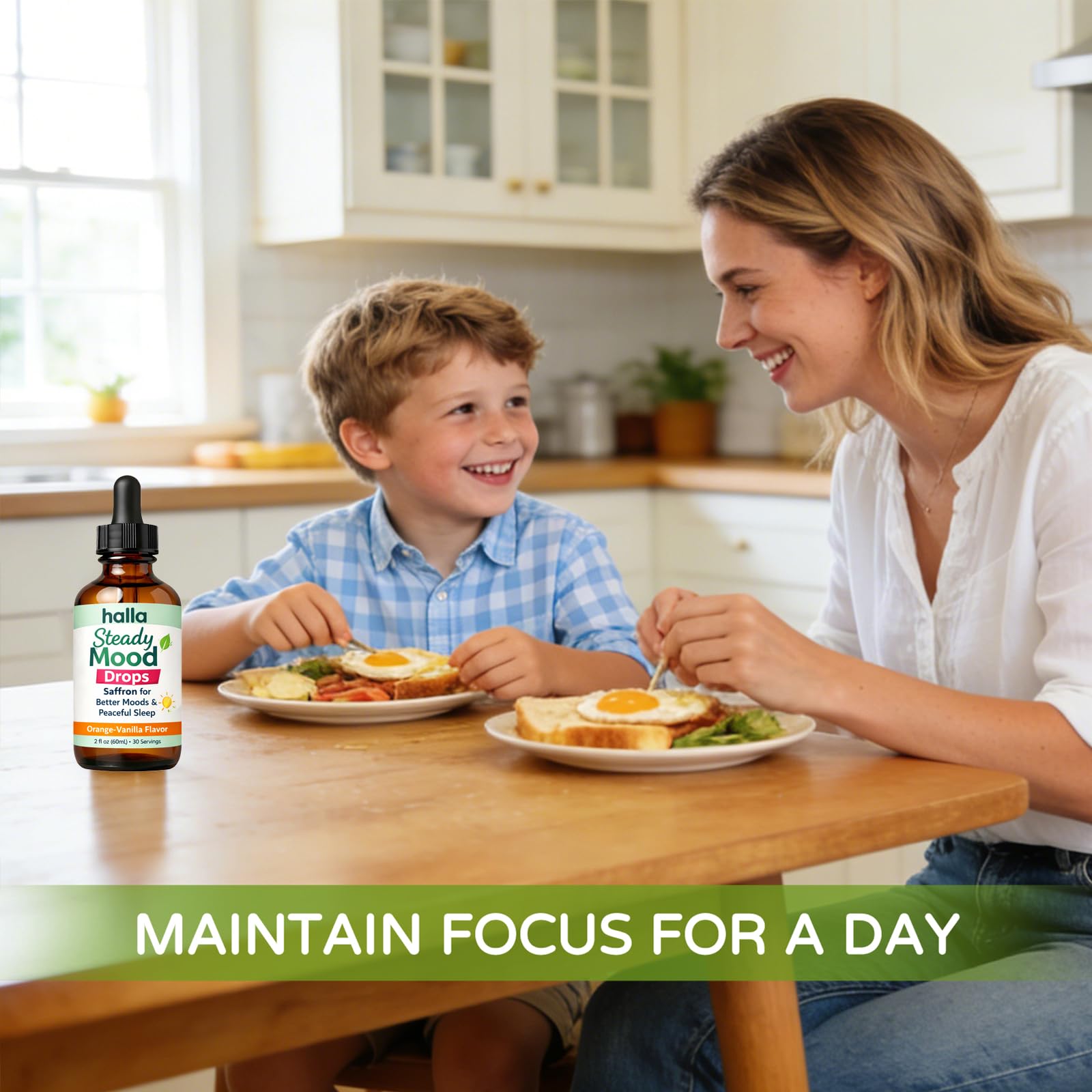 ReviveNerve Halla Steady Mood Drops, with Pine Bark Extract, Orange-Vanilla Flavor - Promotes Mood, Focus, Attention & Sleep Support - Liquid Drops(1pcs) ReviveNerveBuy Supplements Australia