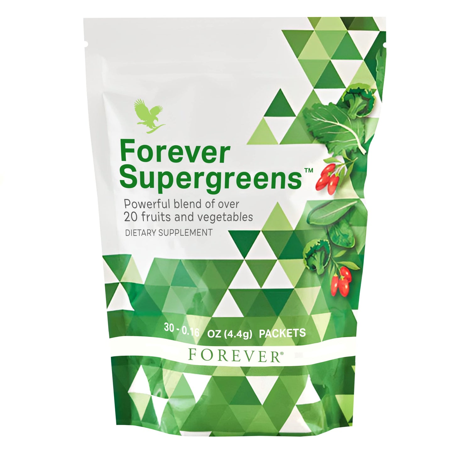 Forever Living - Forever Supergreens - Blend for Your Active Lifestyle - Supercharge Your Day w/Over 20 Powerful Greens and Superfoods. - 30 Packets Forever Living ProductsBuy Supplements Australia