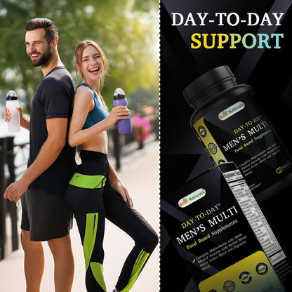Best Naturals Day-to-Day Men's Multivitamin Food Based Supplement with Vitamin A, L-Arginine, L-Glutamine, L-Lysine- 90 Tablets Best NaturalsBuy Supplements Australia