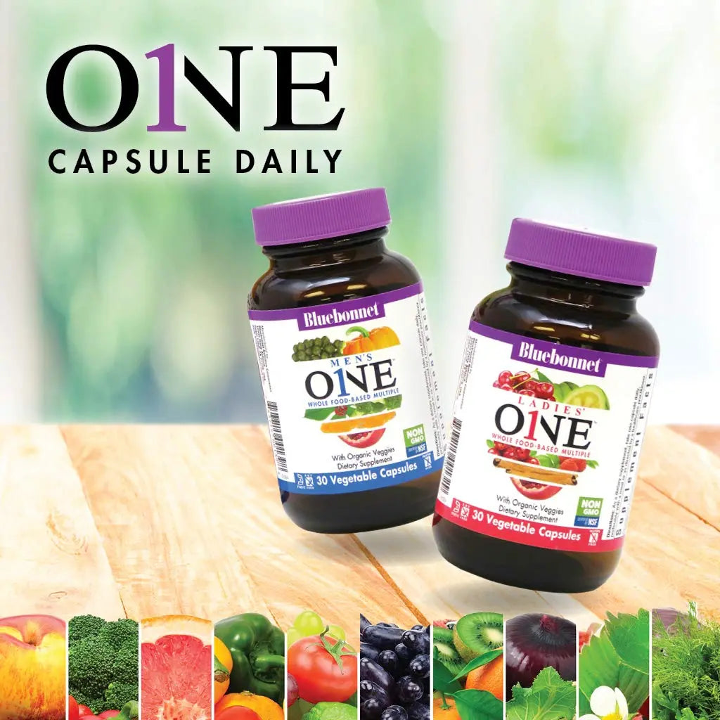 BlueBonnet Nutrition Ladies One Vegetable Capsule, Whole Food Multiple, K2, Organic Vegetable, Energy, Vitality BlueBonnetBuy Supplements Australia