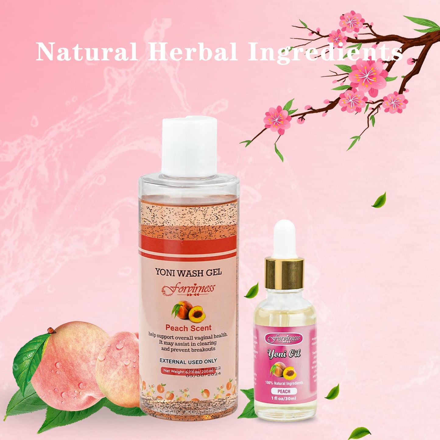 forvirness Feminine Wash & Natural Yoni Oil Set - Cleanse, Remove Odor, pH Balance for Women forvirnessBuy Supplements Australia
