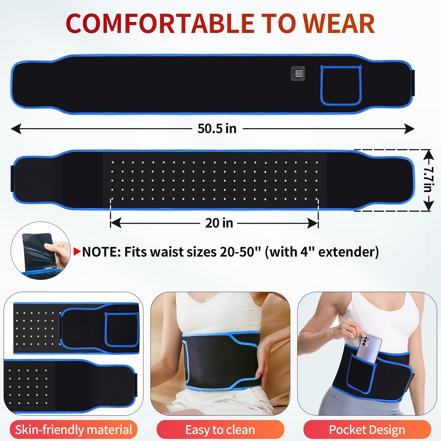 Red Light Therapy Belt, Infrared Light Therapy Red Light Therapy Device, Infrared Light Therapy Wrap LoqumloiBuy Supplements Australia