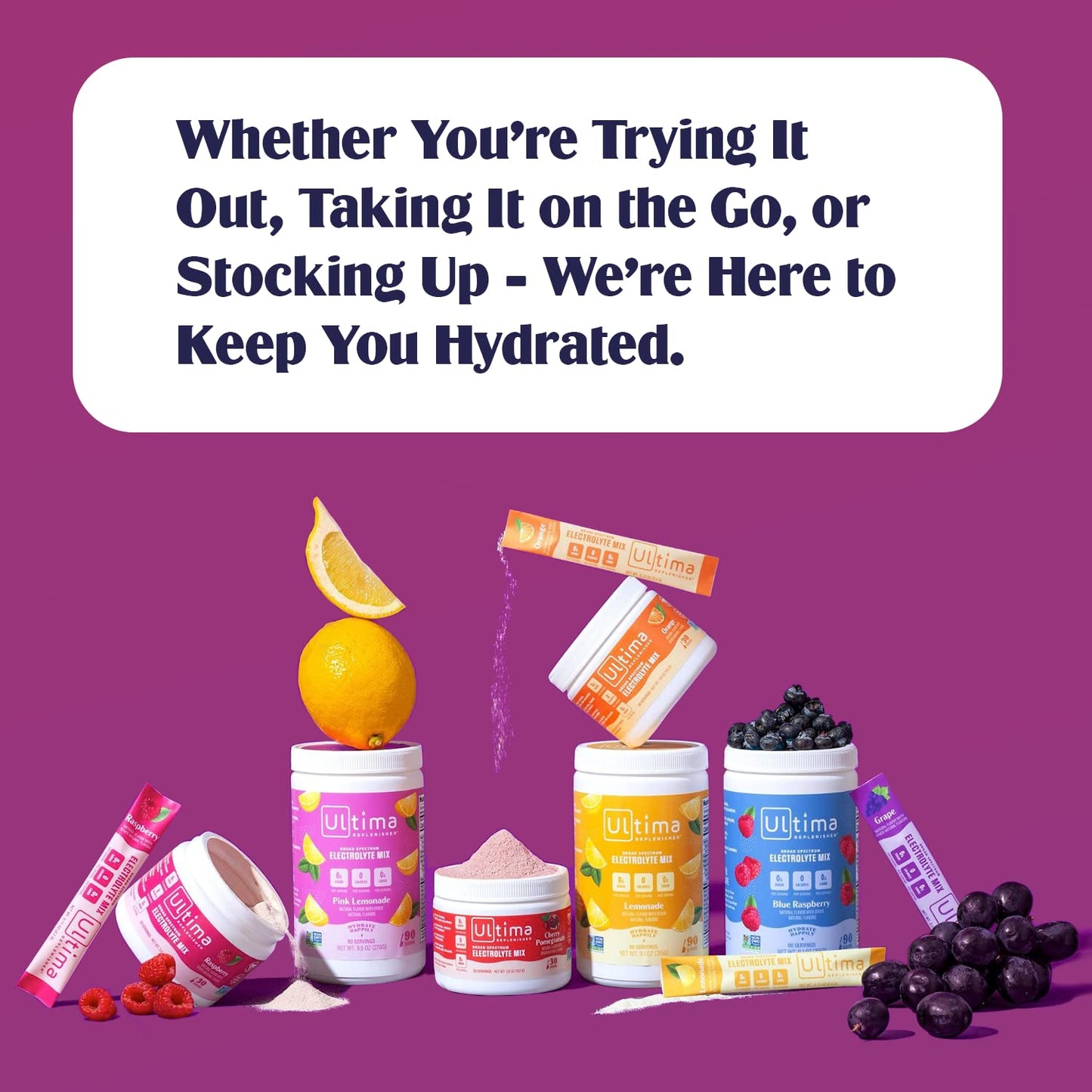 Ultima Replenisher Hydration Electrolyte Powder- 30 Servings- Keto & Sugar Free Ultima ReplenisherBuy Supplements Australia