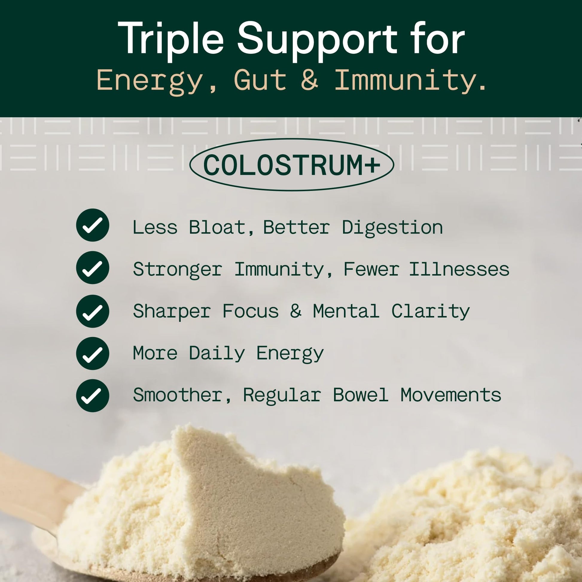 Adapt Naturals Colostrum Supplement with Lactoferrin & Beta-Glucan, Bio-Avail Grass Fed Bovine Colostrum Powder for Gut Health, Immune Support & Vitality | Non-GMO, 2500mg, Unflavored - 30 Days Supply ADAPT NATURALS BY CHRIS KRESSERBuy Supplements Australia