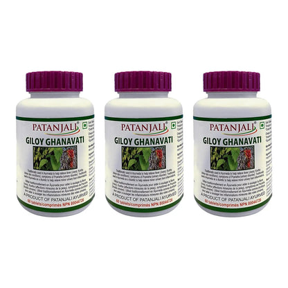 patanjali Giloy Ghanvati 60 tab Pack of 3 patanjaliBuy Supplements Australia