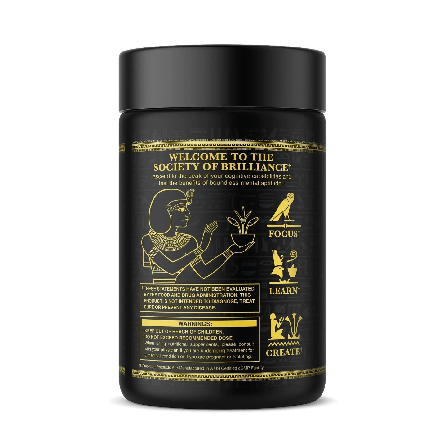 Ambrosia Mental Jewels (Capsules) - Cognitive Enhancer | Increase Memory, Communication Skills, Concentration & Focus | Alpha GPC, Choline, BaCognize AmbrosiaBuy Supplements Australia
