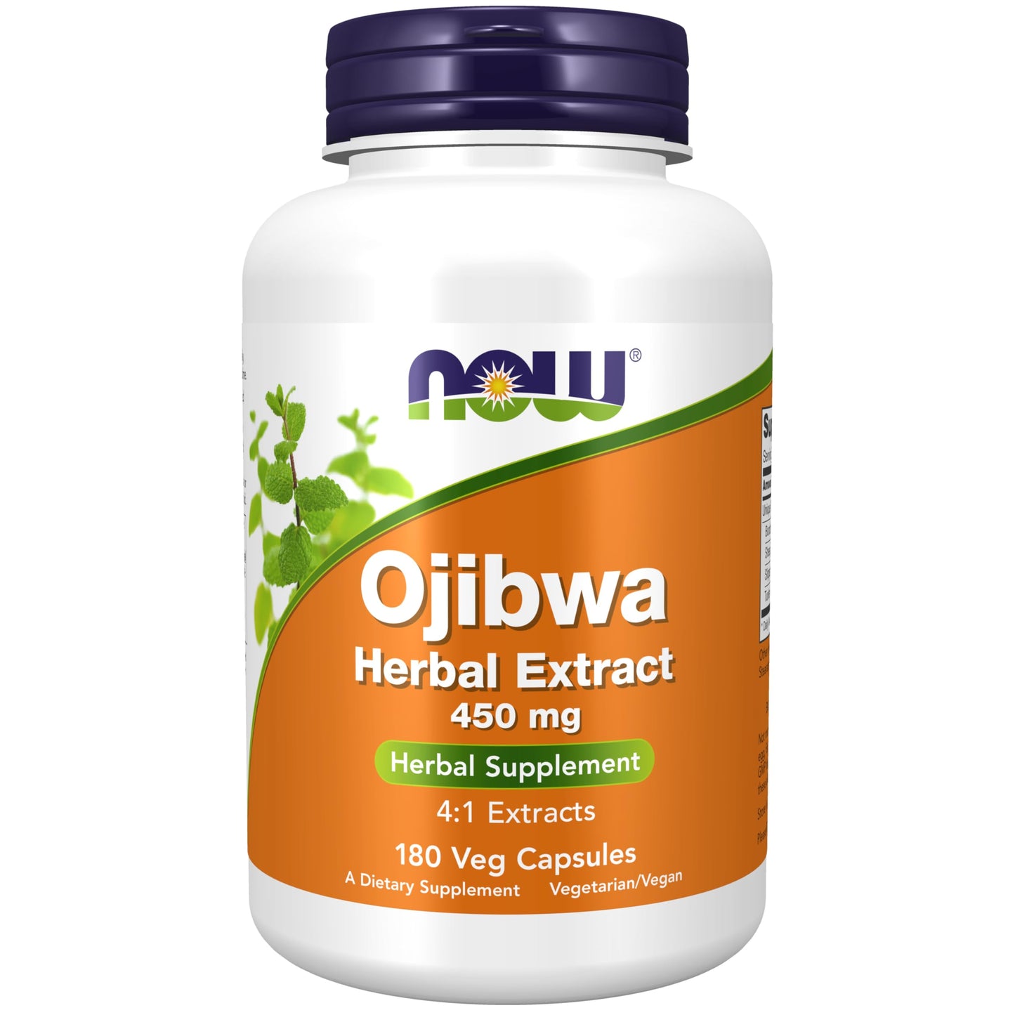 NOW Supplements, Ojibwa Herbal Extract 450 mg, Concentrated Blend , Alcohol-fFree, 4:1 Herbal Extracts, 180 Veg Capsules NOW FoodsBuy Supplements Australia