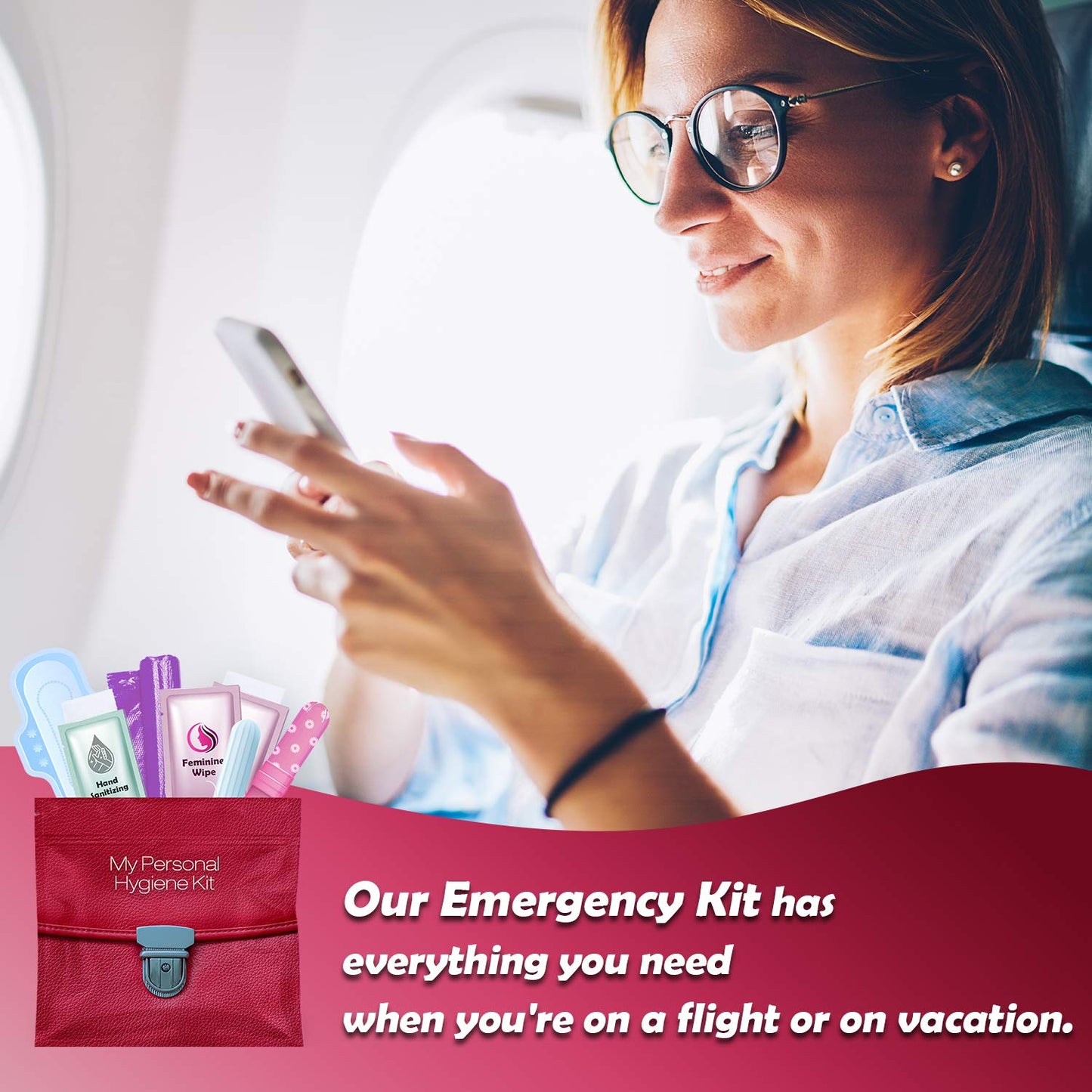 Menstrual Kit All-in-One | Convenience on The Go | Single Period Kit Pack for Travelling, Tweens pH AdvantageBuy Supplements Australia