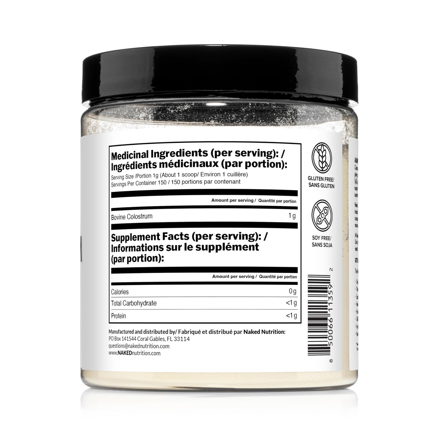 NAKED Colostrum Powder – 100% Grass-Fed Bovine Colostrum Supplement from US Farms | Tested at 20%+ IgG | Gut Health, Immunity, Recovery & Skin Support - 150 Servings NAKEDBuy Supplements Australia