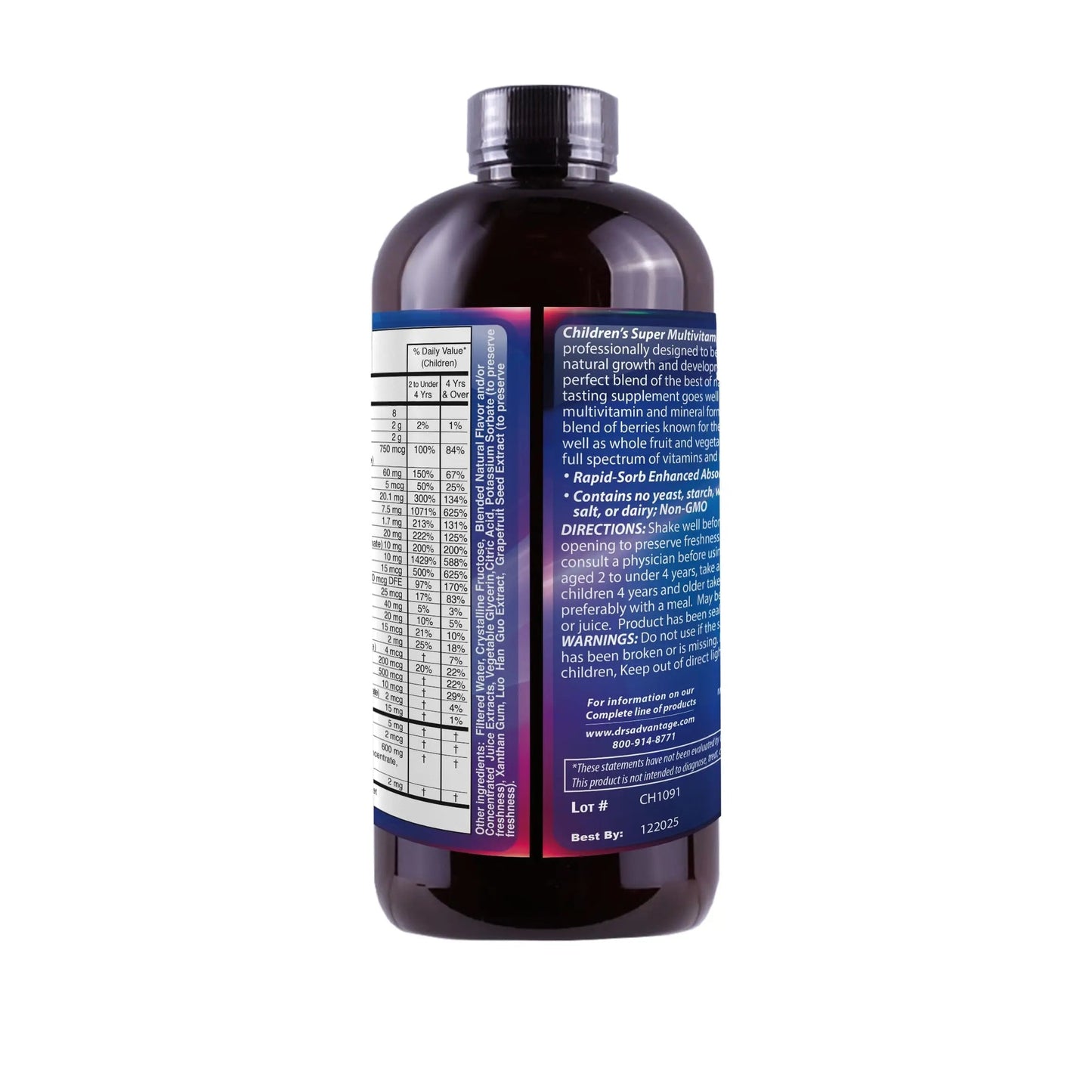 Dr's Advantage DA862 Liquid Children's Multivitamin and Minerals, 16 oz. Dr's AdvantageBuy Supplements Australia