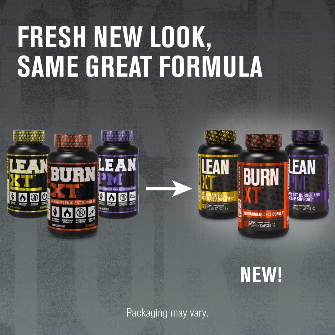 Burn-XT Thermogenic Fat Burner, Lean PM Nighttime Fat Burner & Sleep Aid Jacked FactoryBuy Supplements Australia