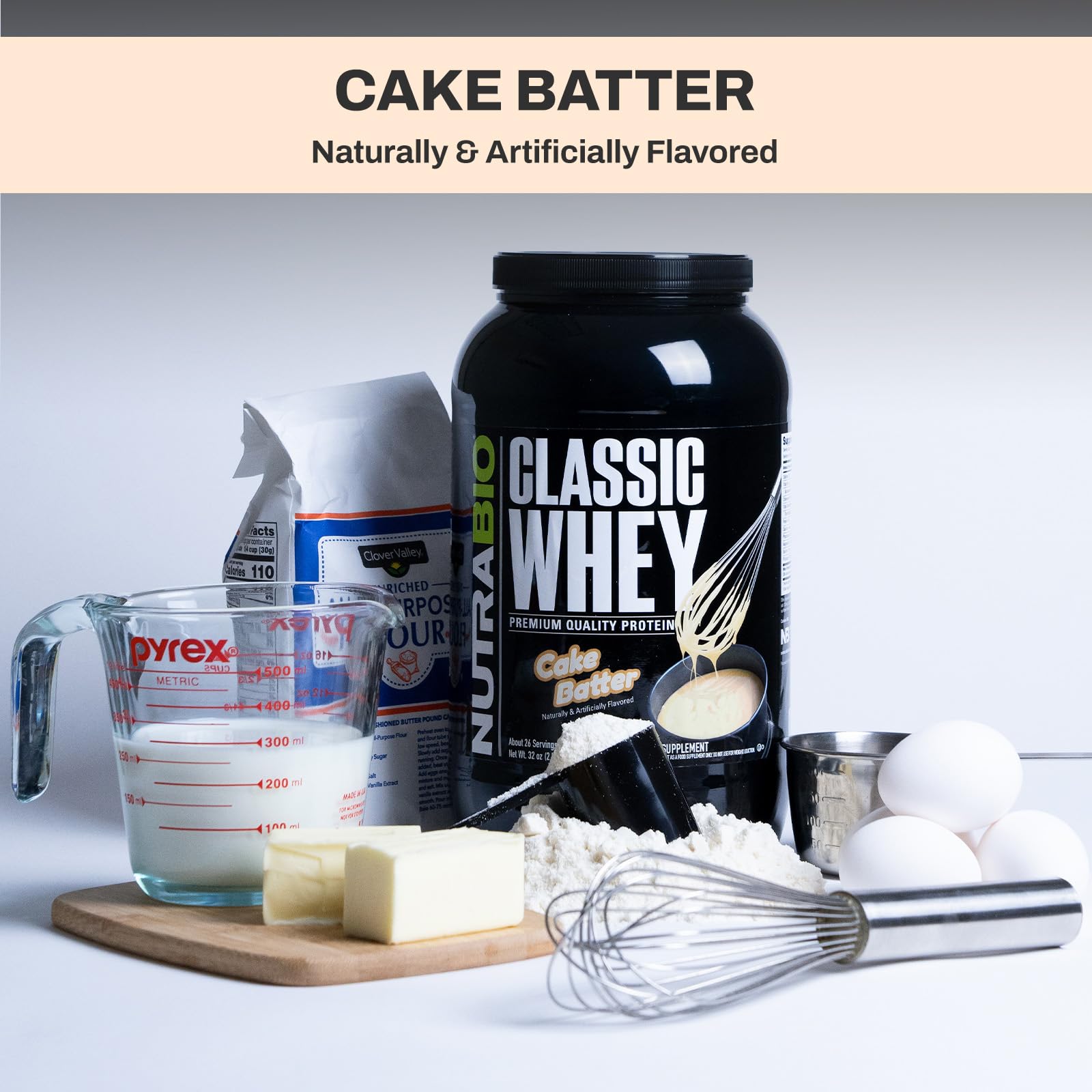 NutraBio Classic Whey Protein Powder- 25G Protein Per Scoop - Full-Spectrum Amino NutraBioBuy Supplements Australia
