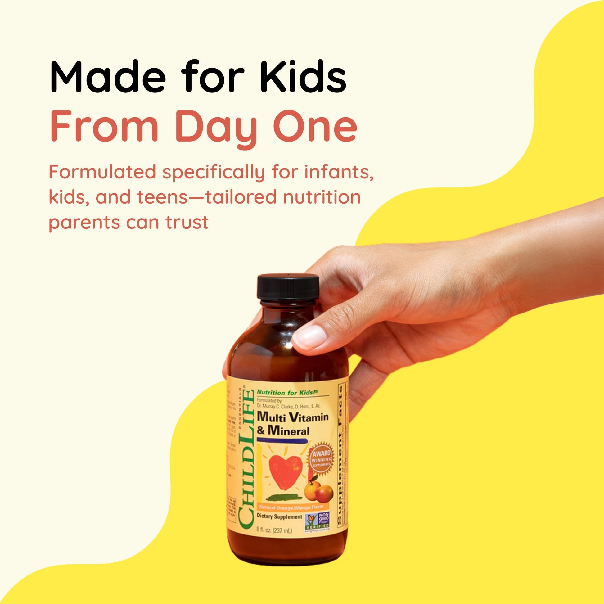 CHILDLIFE ESSENTIALS Kids Multivitamin & Mineral - Kids Vitamins, Liquid Multivitamin for Kids, Toddler Multivitamins, Liquid Vitamins, Baby Multivitamin - Natural Orange & Mango, 8 Fl Oz (Pack of 1) CHILDLIFE ESSENTIALSBuy Supplements Australia