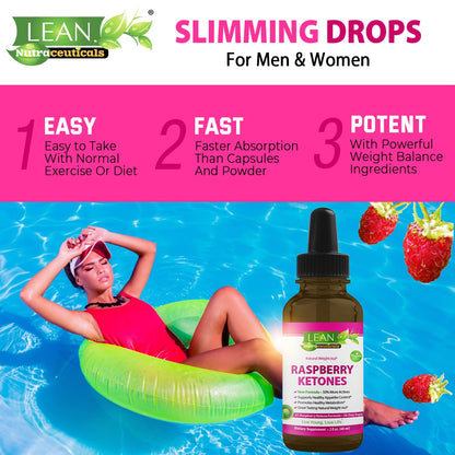 Weight Loss Perfect Keto Raspberry Ketone Drops, Appetite Suppressant Fat Burner LEAN NutraceuticalsBuy Supplements Australia