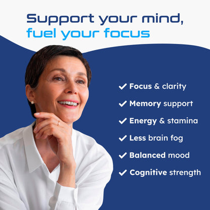 Neurella 2.0  Brain Supplement – Adult Cognitive Health & Neuro Support, Brain Supplements for Memory and Focus with NAC Supplement, Ashwagandha & B12 Vitamins for Women & Men, 120 Capsules