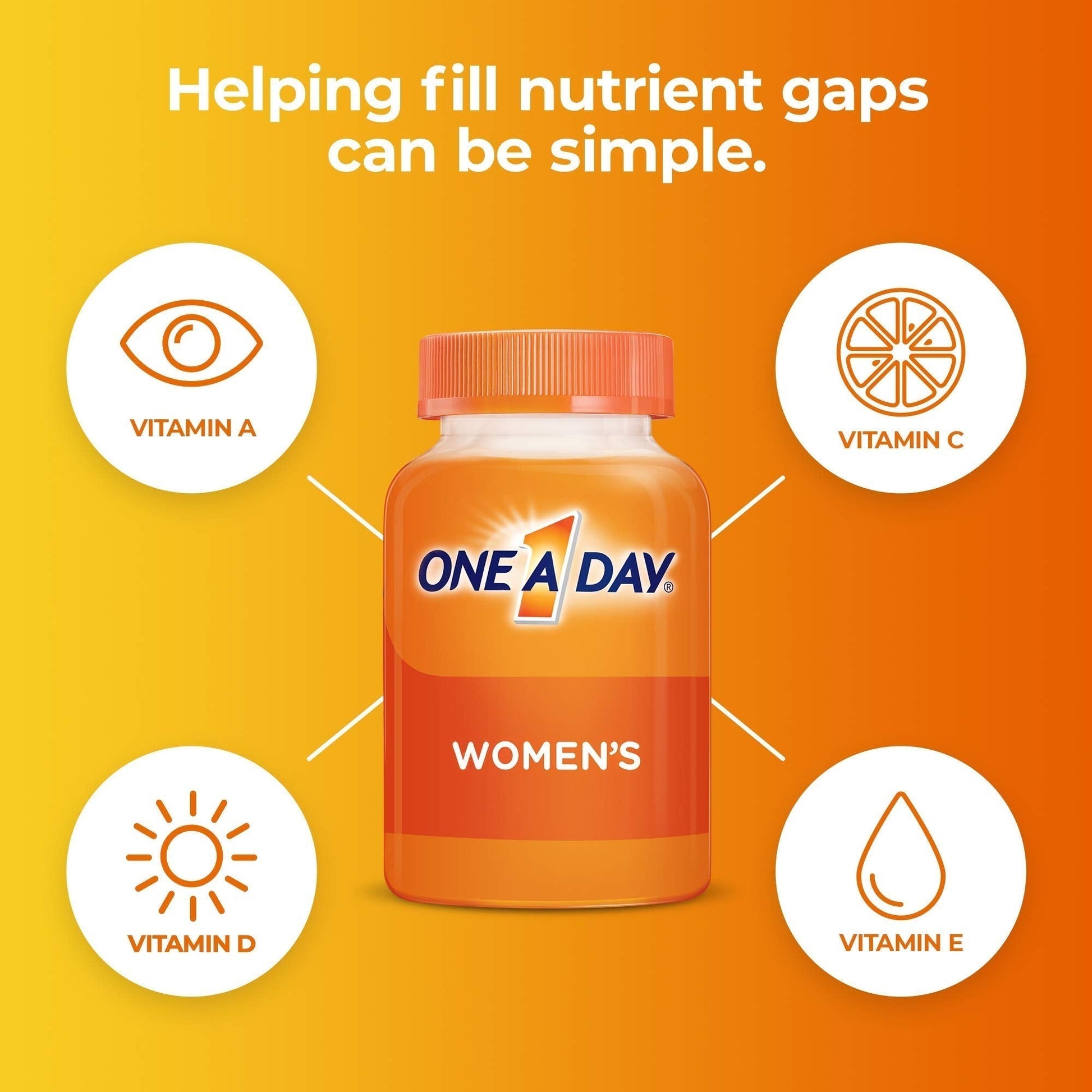 One A Day Women’s Multivitamin Gummies, Supplement with Vitamin A, C, D, E and Zinc ONE A DAYBuy Supplements Australia