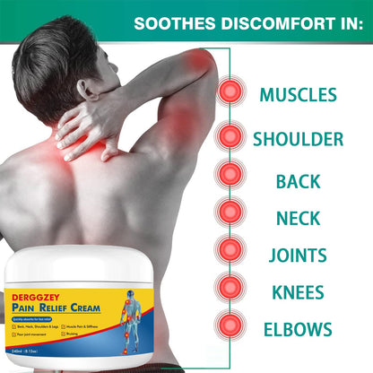 Derggzey Naturals Arthritis Pain Relief Cream 8 oz - Maximum Strength Deep Penetrating for Joint, Muscle, Knee, Back, Feet, Hand, Ankle - Effective Soothing DerggzeyBuy Supplements Australia