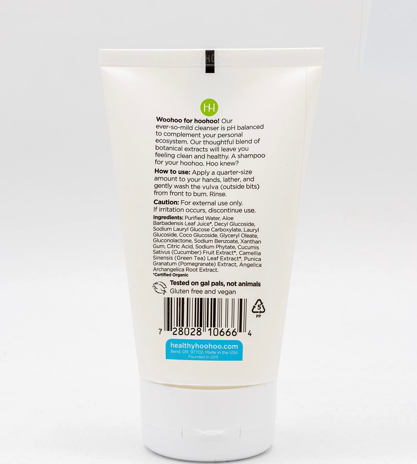 healthy hoohoo Gentle Feminine Wash - Organic Ingredients, pH Balanced, Fragrance Free healthy hoohooBuy Supplements Australia